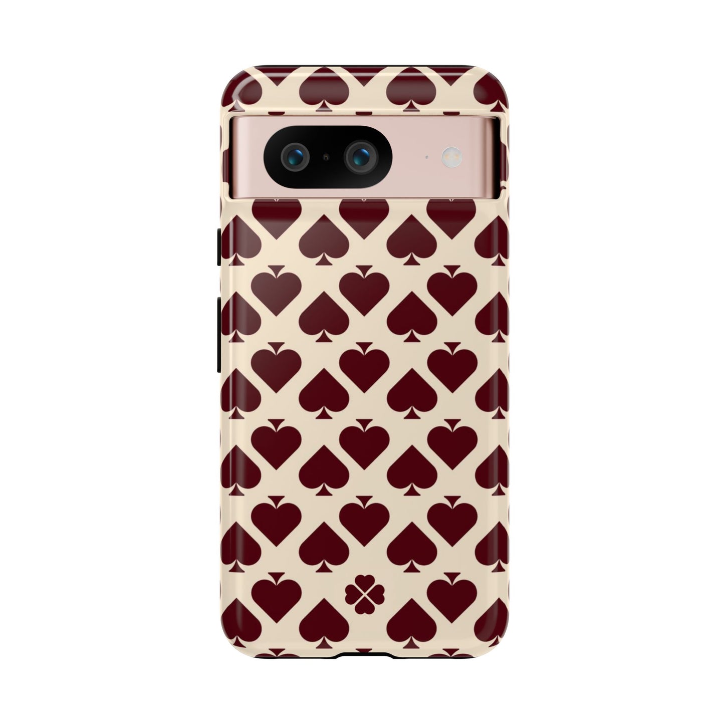 Maroon Spades Phone Case