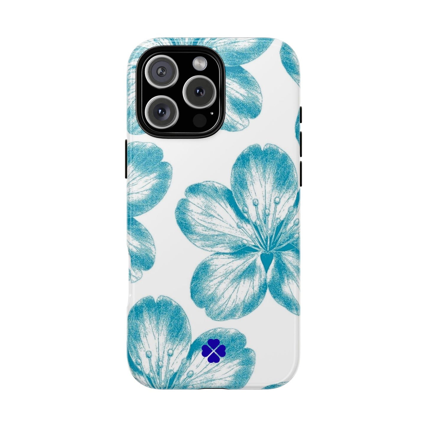 Blue Hibiscus Phone Case