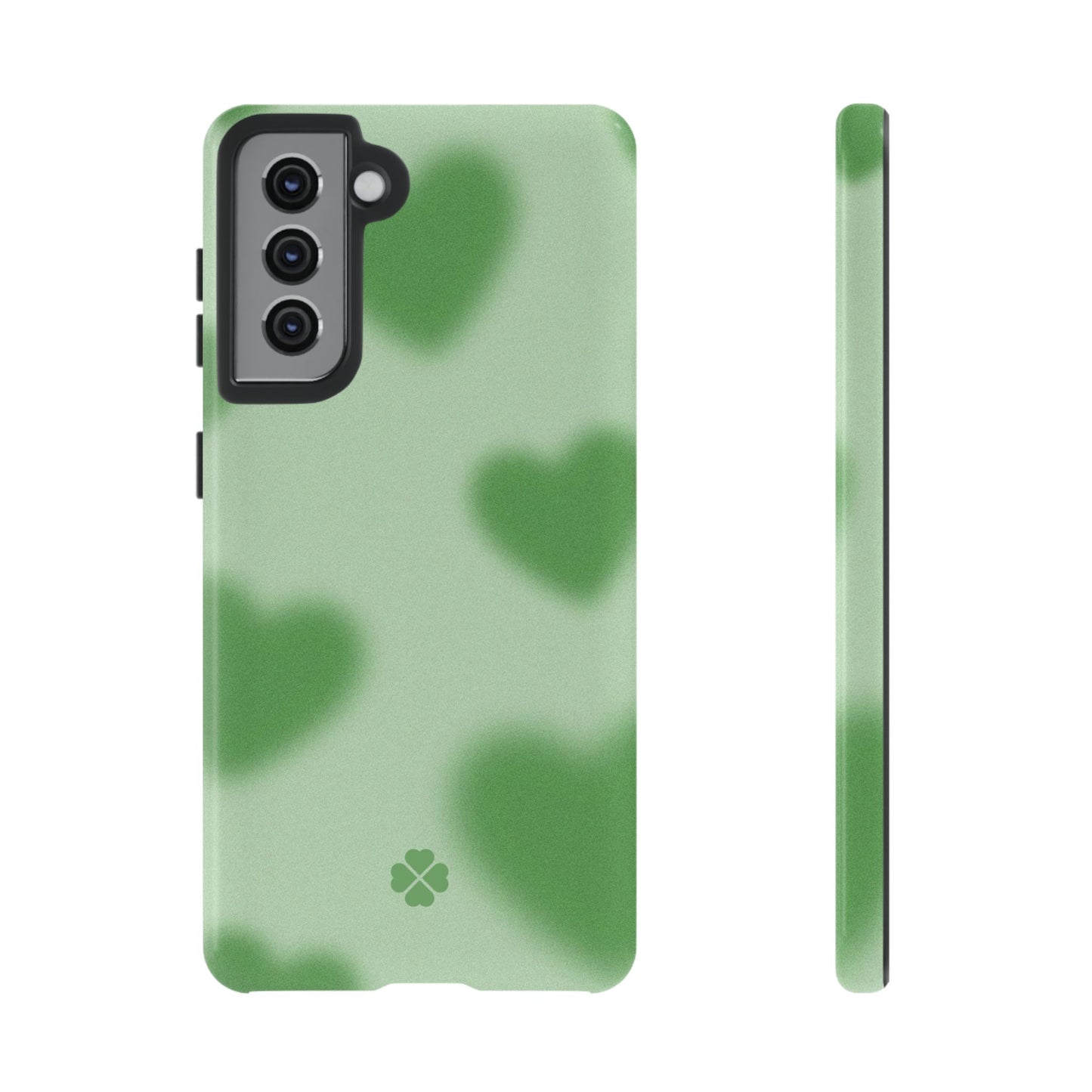 Green Hearts Phone Case